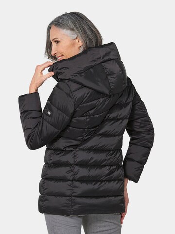 Goldner Winterjacke in Schwarz