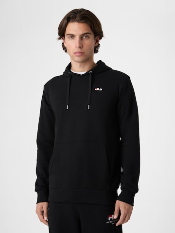 FILA Sweatshirt 'LUMEZZANE hoodie'‌‌‌‌‌ in Schwarz: Vorderseite