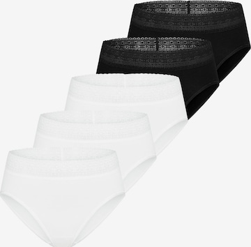 Mey Slip 'Modal Lace' in Silber: Vorderseite