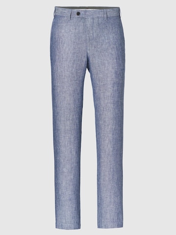 Hiltl Regular Chino Pants 'Parma I - Gewaschener Leinen' in Blue: front