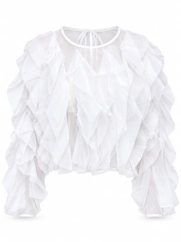 Chemisier Ombre en blanc : devant