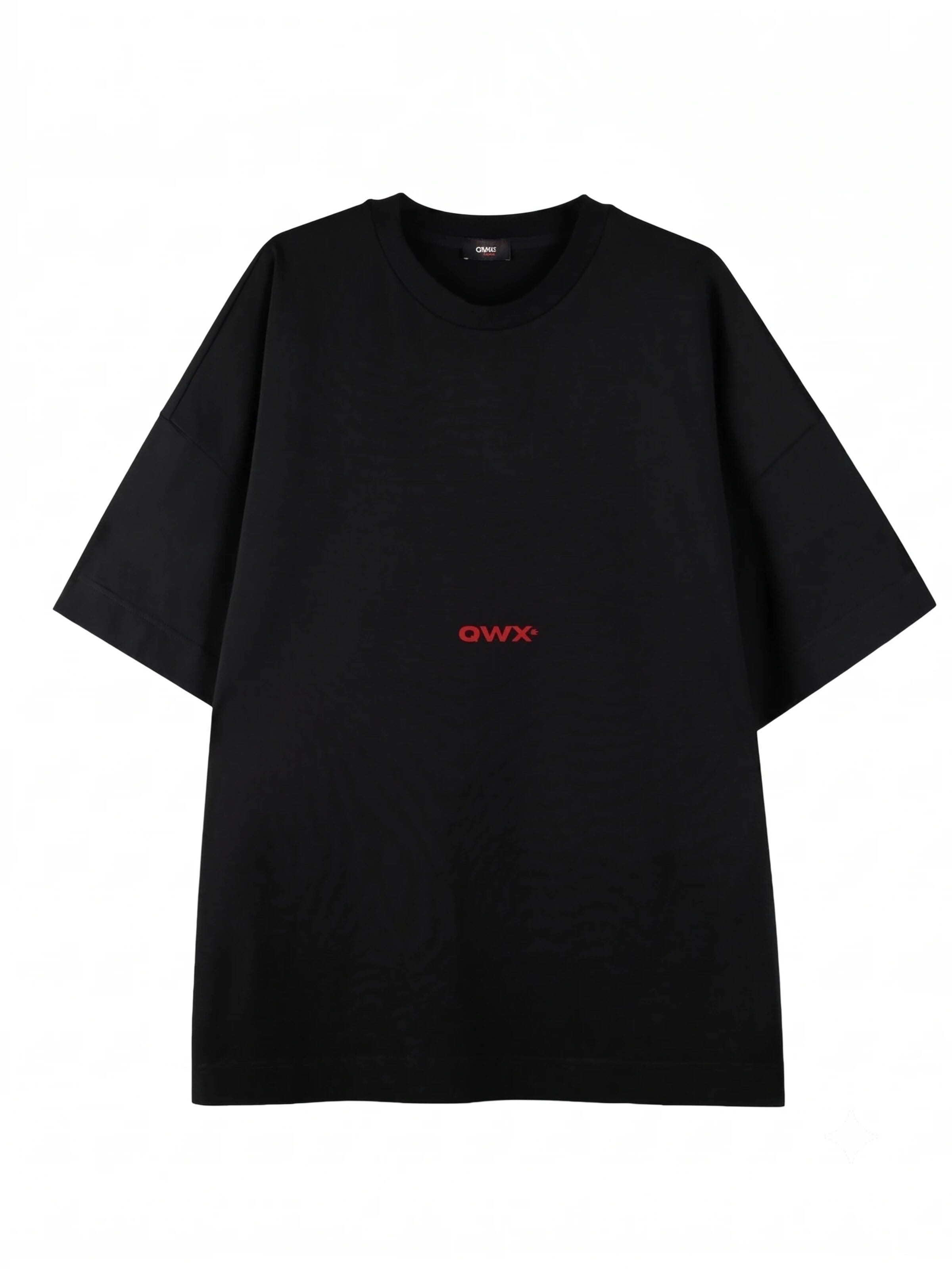 QWX2 Oversizeshirt 'Offline'‌‌‌‌ in Schwarz: Vorderseite