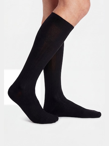 Ciocca Knee High Socks in Black