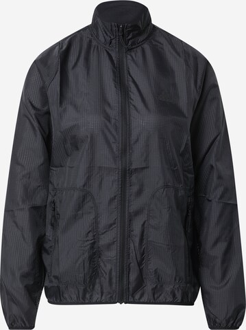 ADIDAS SPORTSWEAR Sports jacket 'Run Icons ' in Black: front