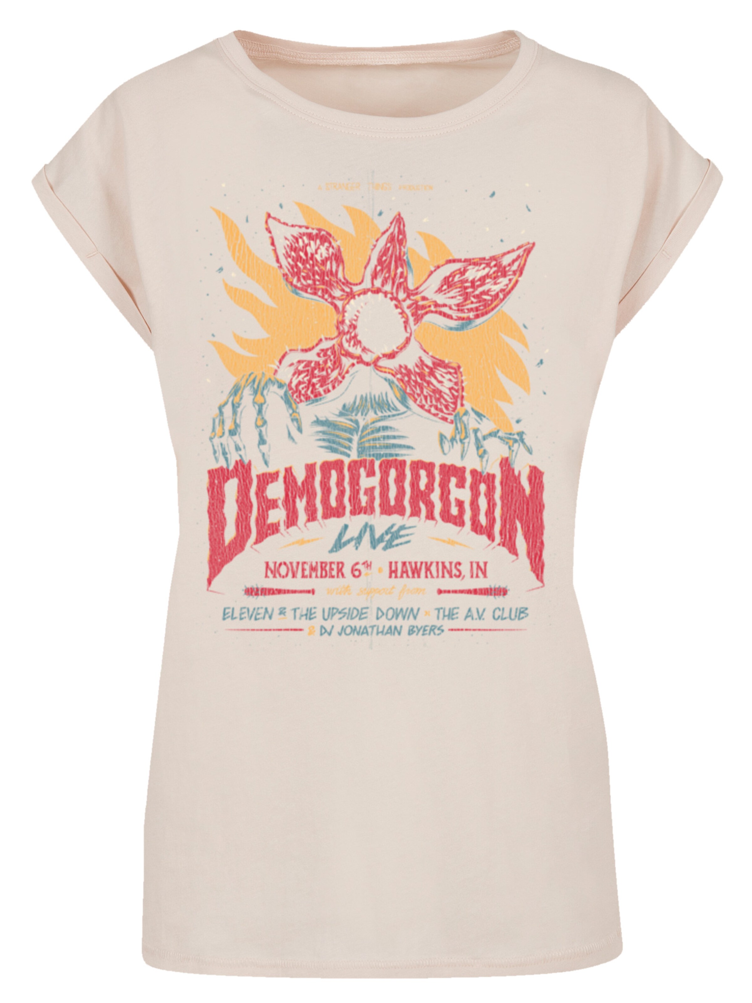 F4NT4STIC Shirt in Beige: voorkant