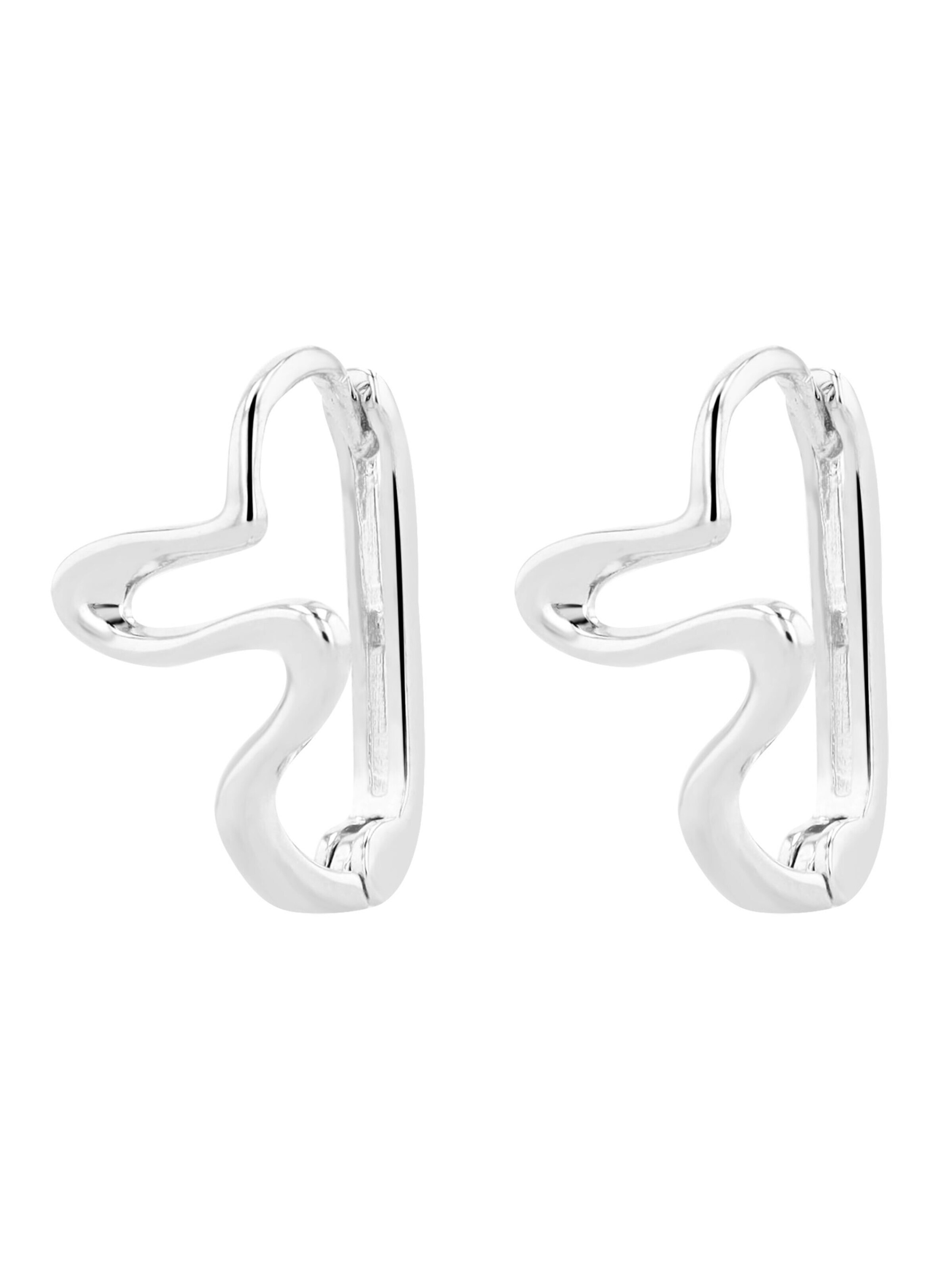 Akzent Earrings '"Maira" aus 925 Sterlingsilber, rhodiniert, langlebig' in Silver