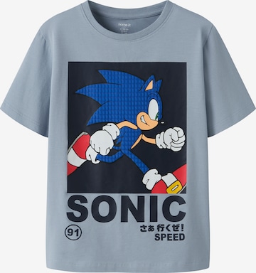 NAME IT Majica 'NKMACTIS' | modra barva: sprednja stran