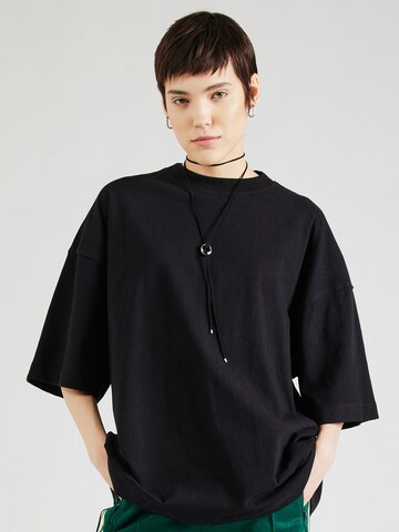 TOPSHOP Oversized Shirt in Black