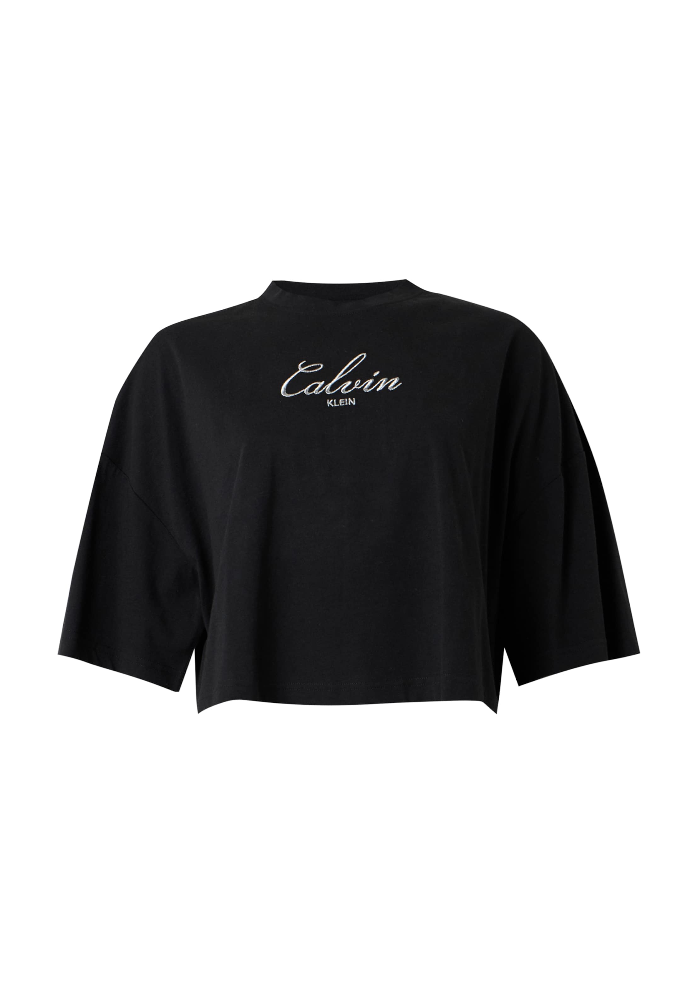 Calvin Klein JeansMajica - crna boja: prednji dio