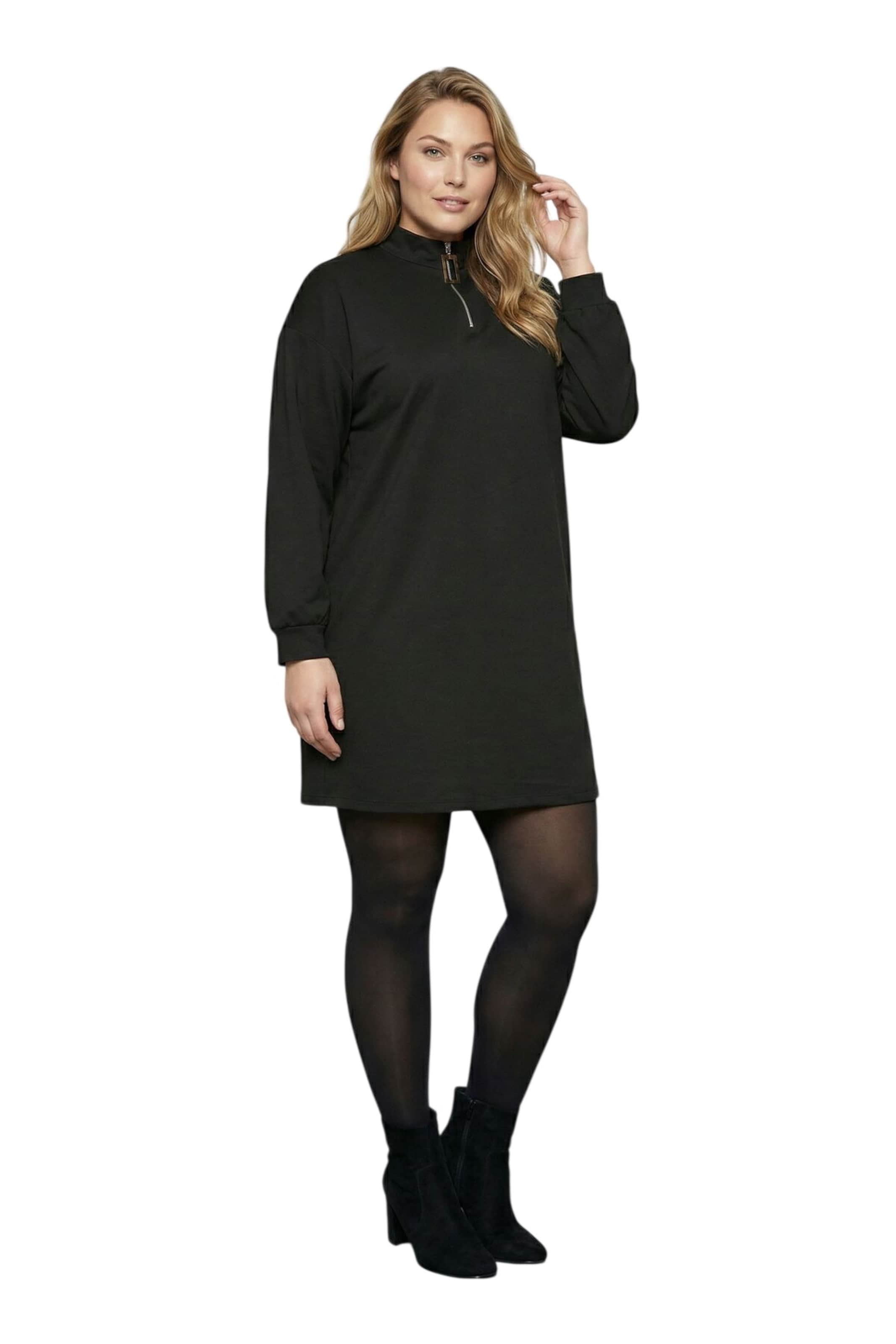 Stil Diva Kleid in Schwarz: Vorderseite