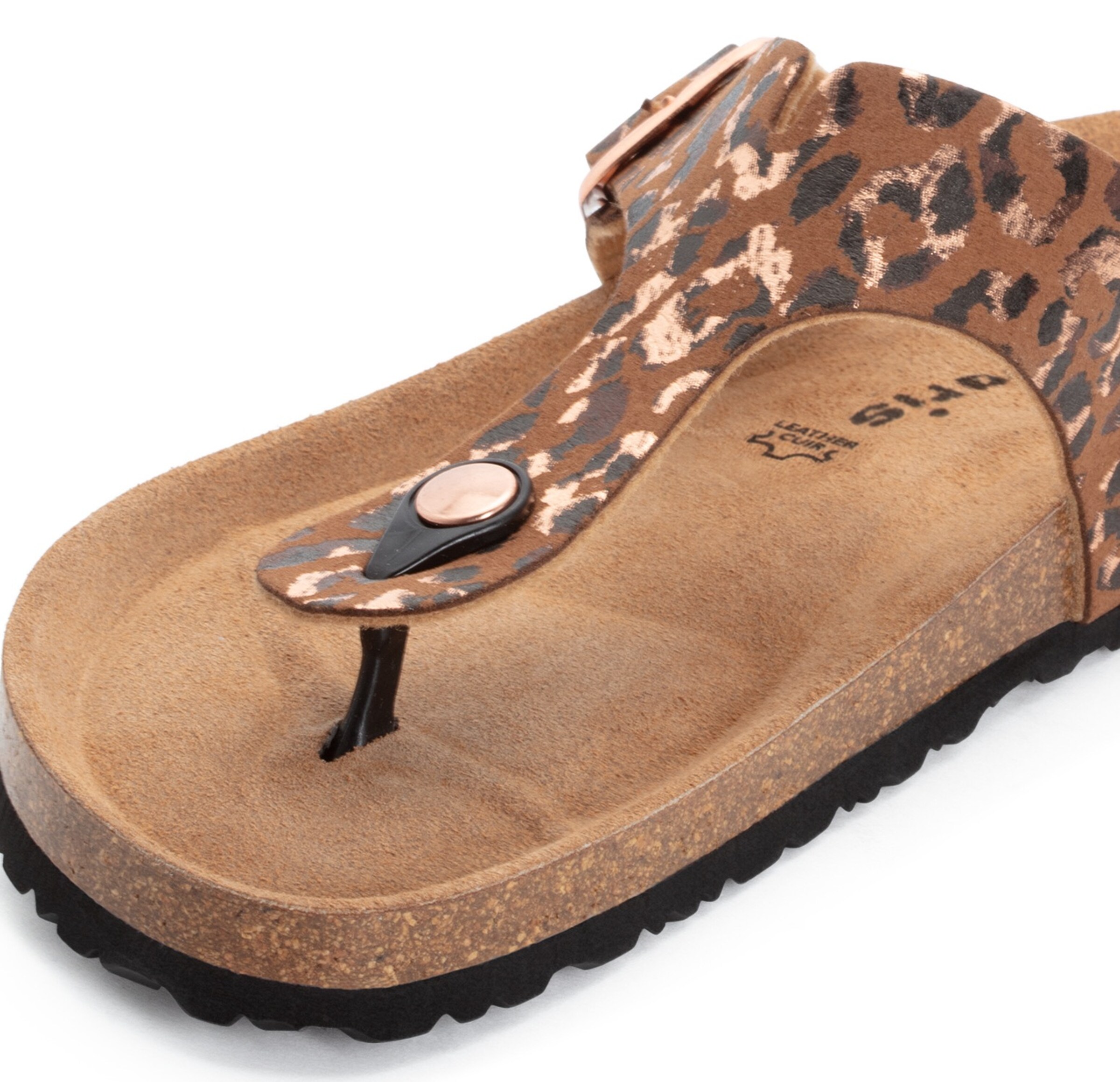 Tamaris T-Bar Sandals in Brown