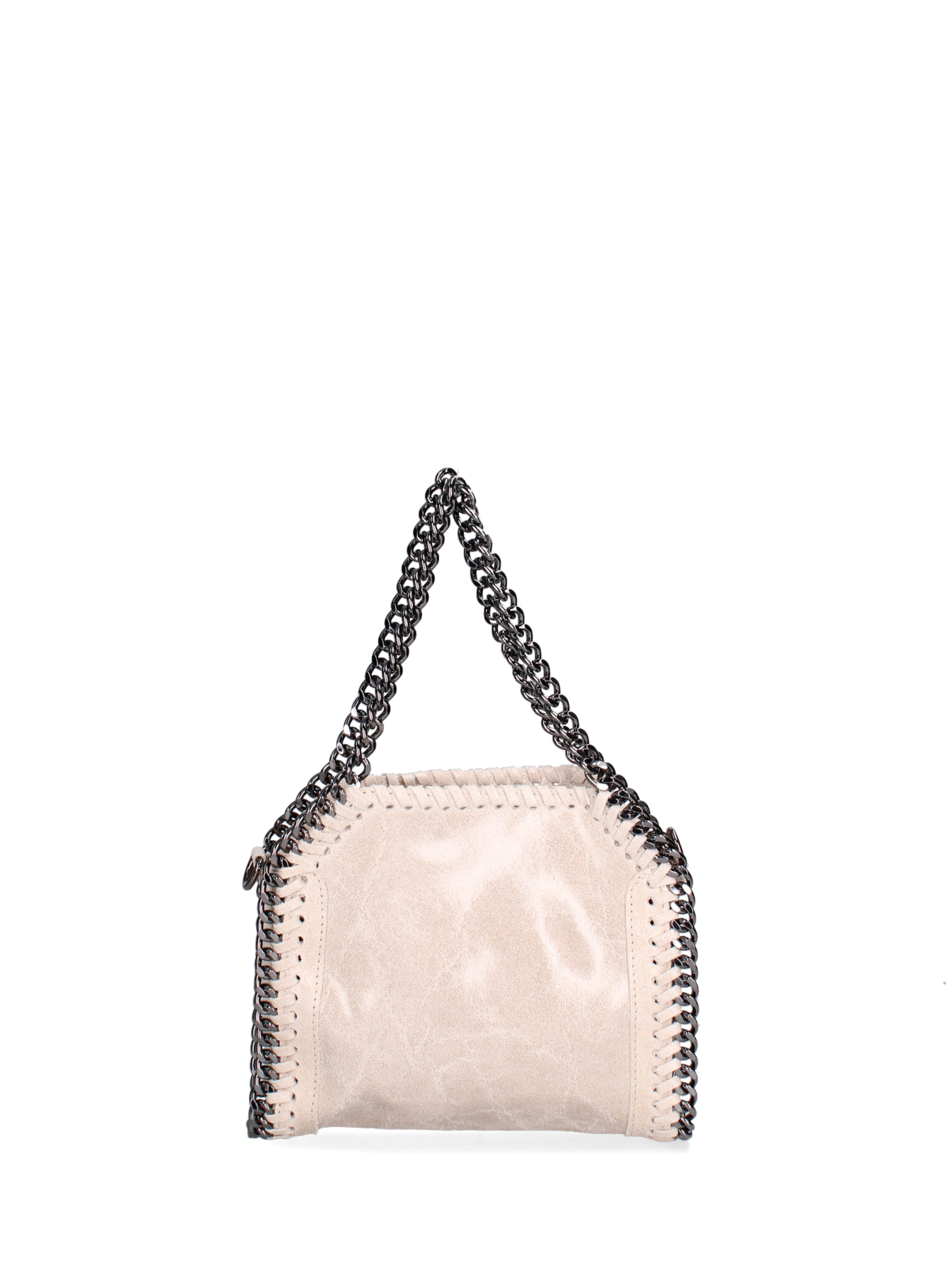 Borsa a mano 'Borsa a mano donna pelle scamosciata stampata con zip - Zefira Chic' di Gave Lux in beige: frontale