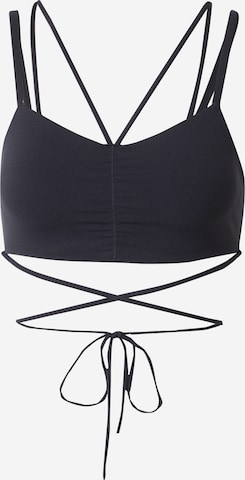 NIKE Bustier Urheilurintaliivit 'InfinaSoft' värissä musta: etupuoli