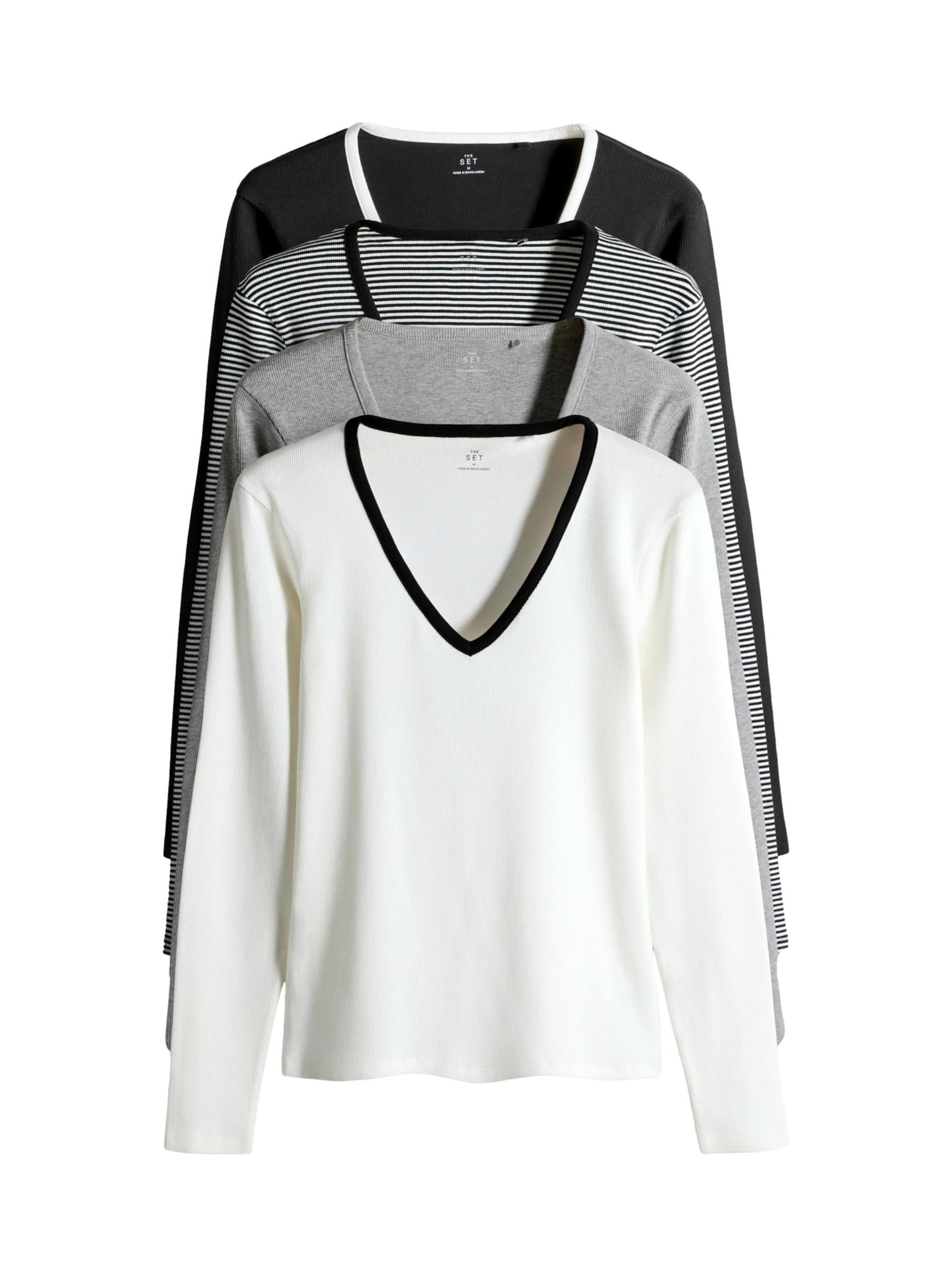 Tricou de la The Set pe gri: față