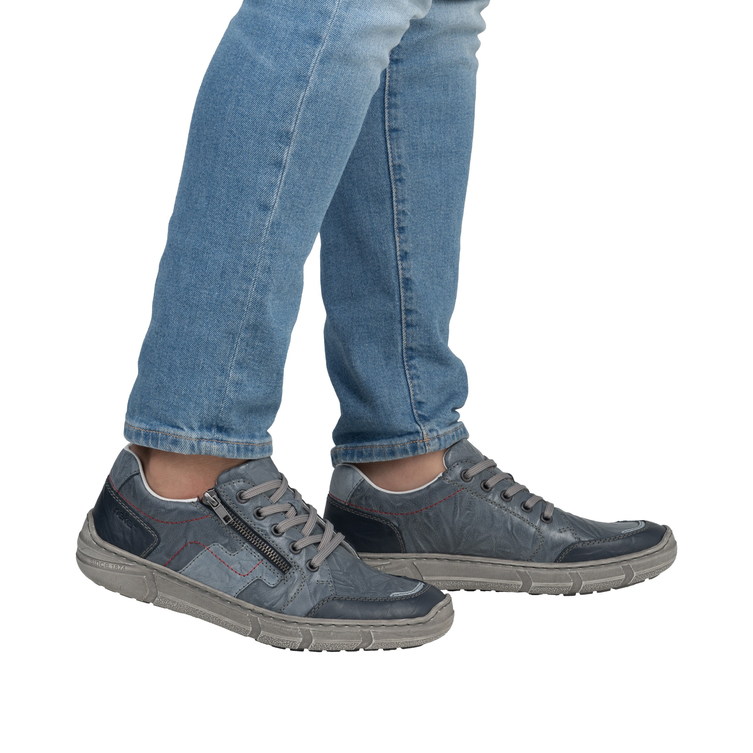 Rieker Schnürschuh in Blau