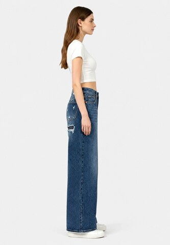 Wide leg Jeans di Elara in blu