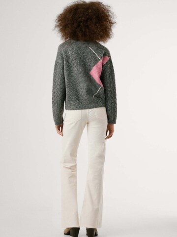 Pepe Jeans Knit cardigan 'Cecily' in Grey