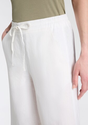 MAC Wide Leg Hose in Weiß