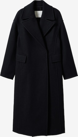 MANGO Between-Seasons Coat 'Sapo' in Blue: front