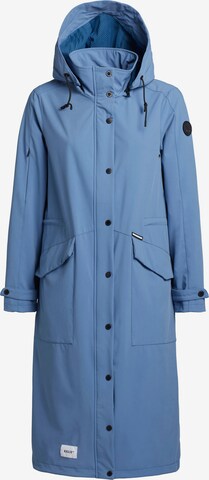 khujo Between-Seasons Coat in Blue: front