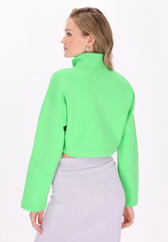 myMo ATHLSR Sweatshirt 'Fashion Look' in Grün