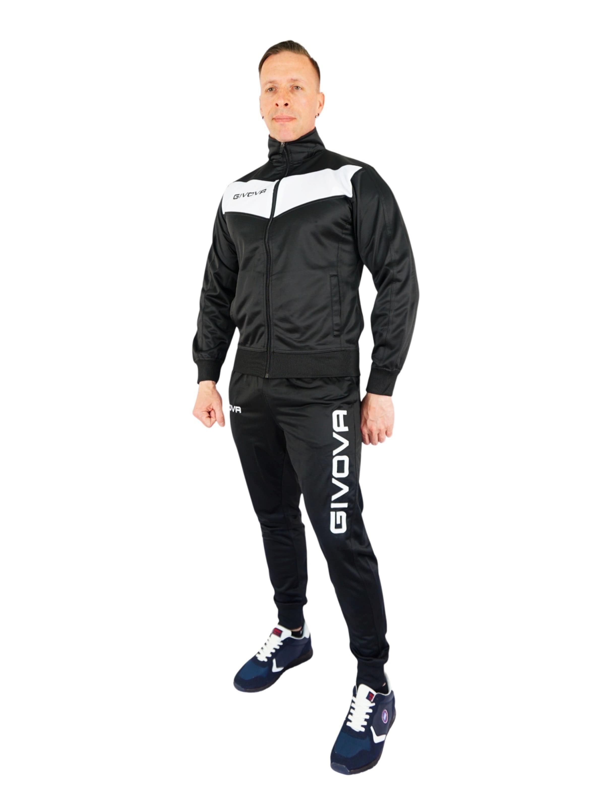 Givova Sweat suit in Black: front