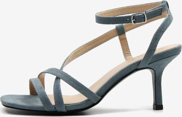 Celena - Sandalias con hebilla 'Chia' en azul: frente