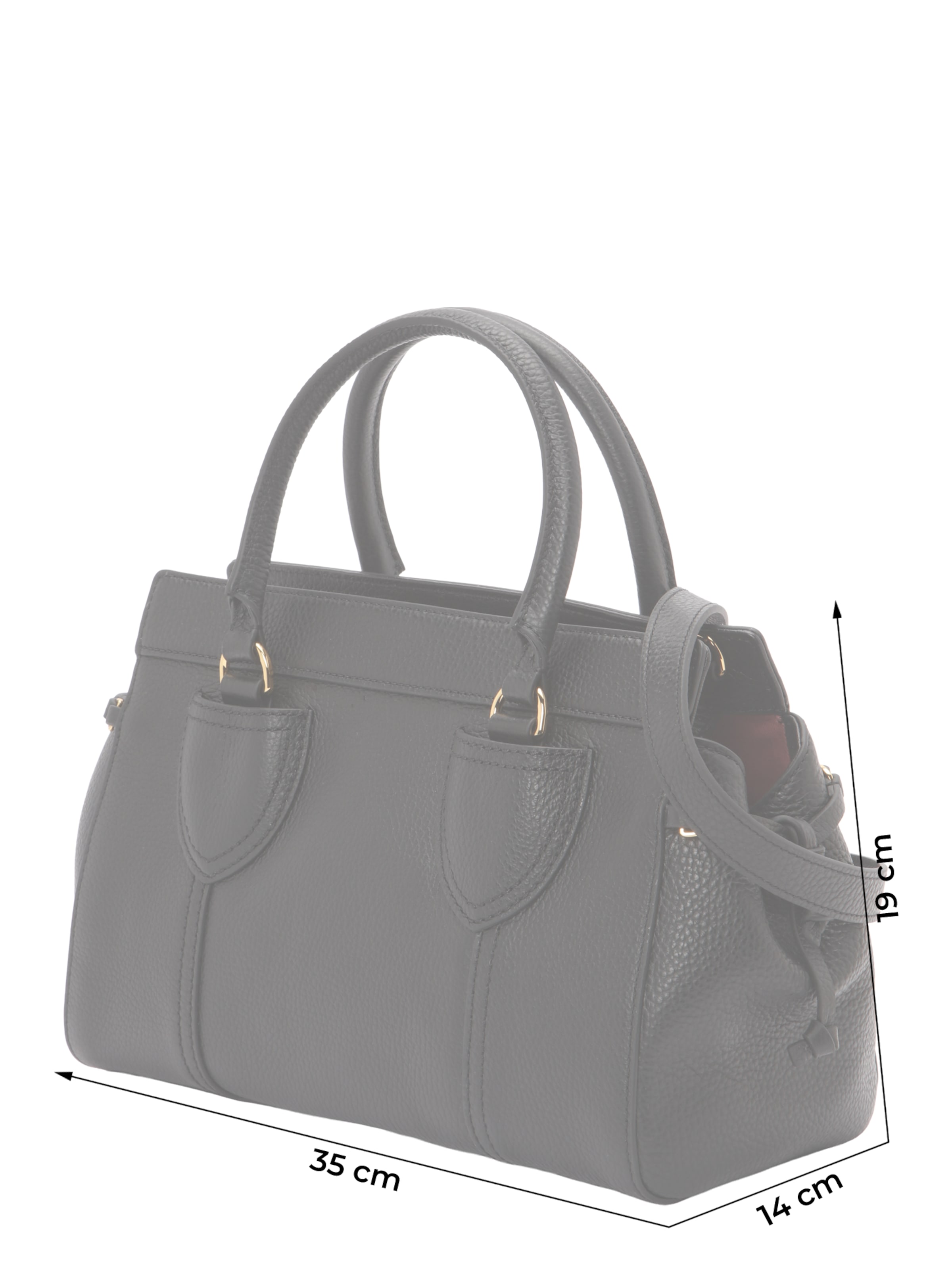 Coccinelle Handtasche 'YORK' in Schwarz: Vorderseite