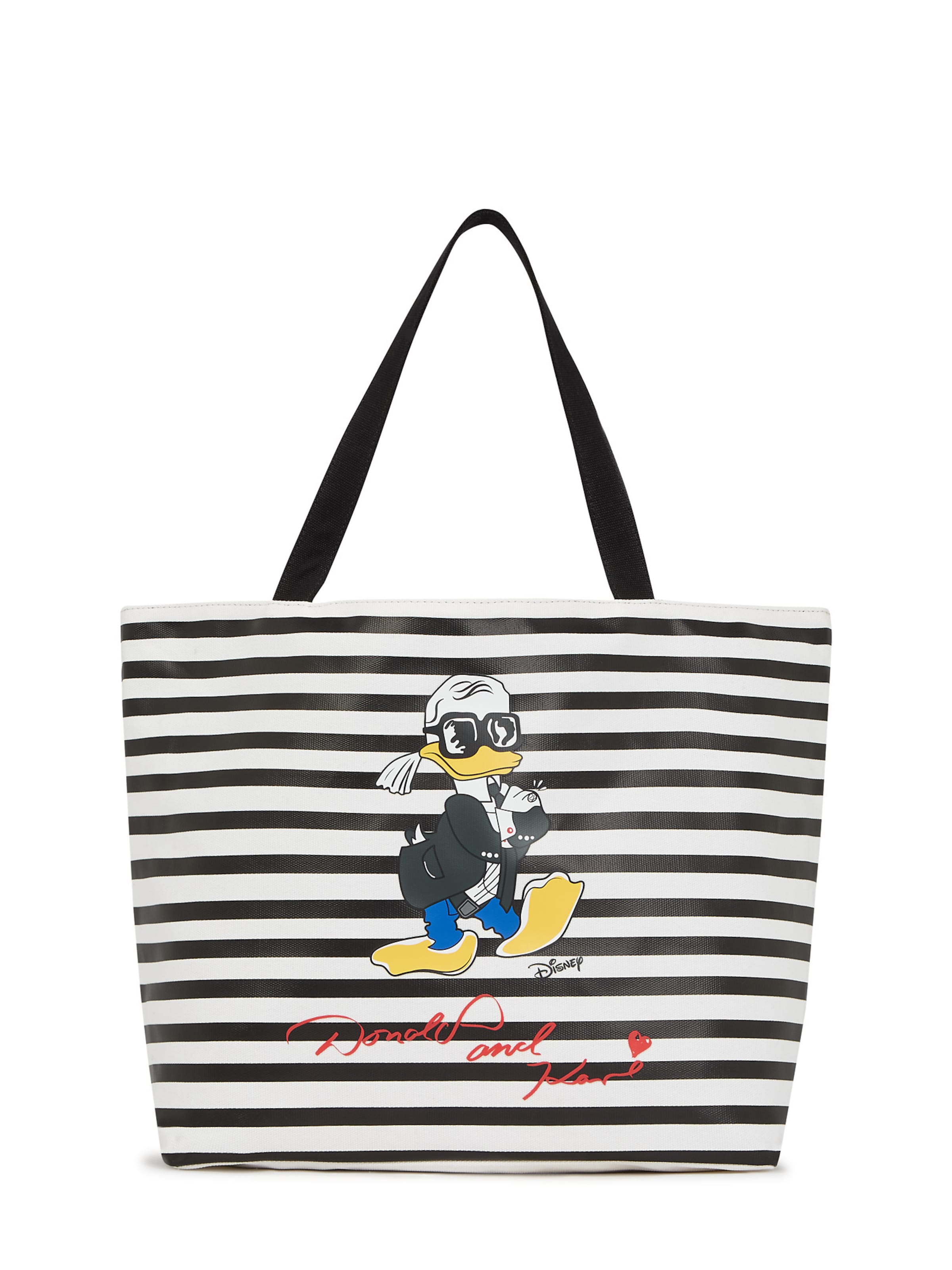 Karl Lagerfeld Shopper &#x27;Disney x Karl Lagerfeld&#x27; in Zwart: voorkant
