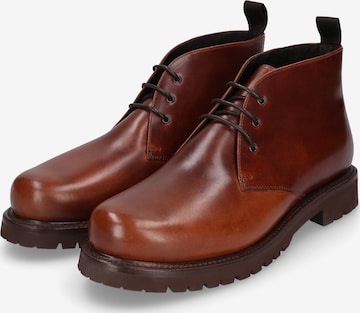 Henry Stevens Schnürboots 'Harry GB' in Braun: Vorderseite