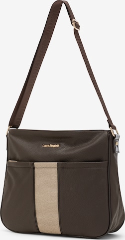 Borsa a tracolla 'Gillman 3' di Laura Biagiotti in marrone: frontale