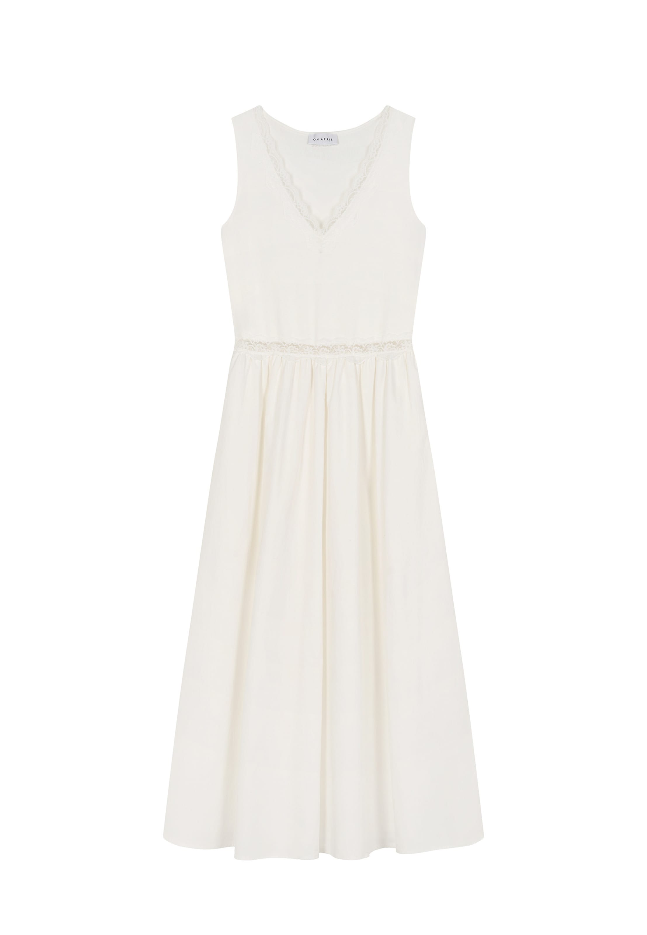 OH APRIL - Vestido 'Nami' em branco: frente