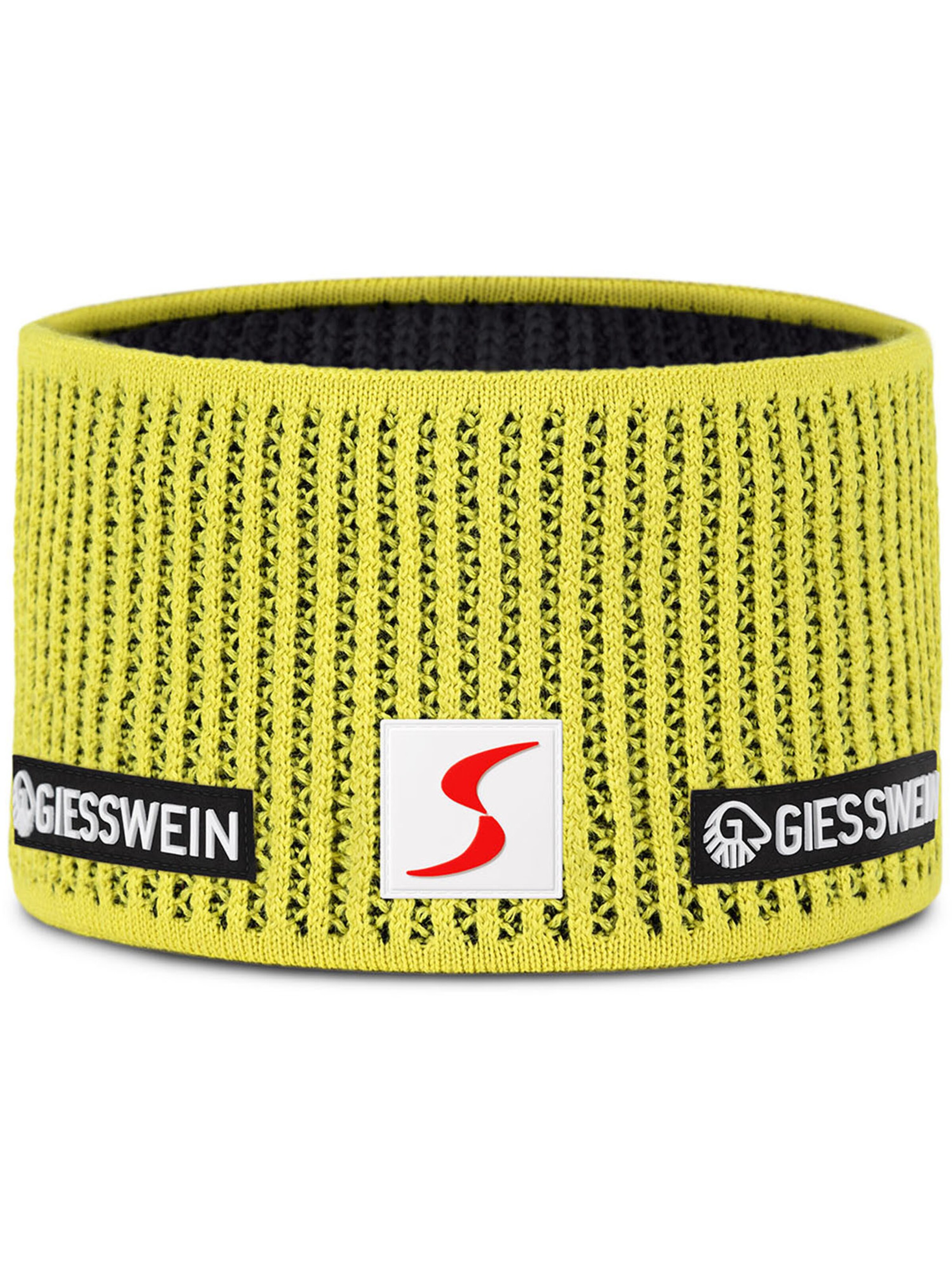 GIESSWEIN Sportstirnband 'Hochfilzen' in Gelb: Vorderseite