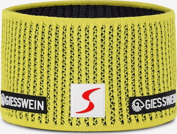 Fascia sportiva per la testa 'Hochfilzen' di GIESSWEIN in giallo: frontale