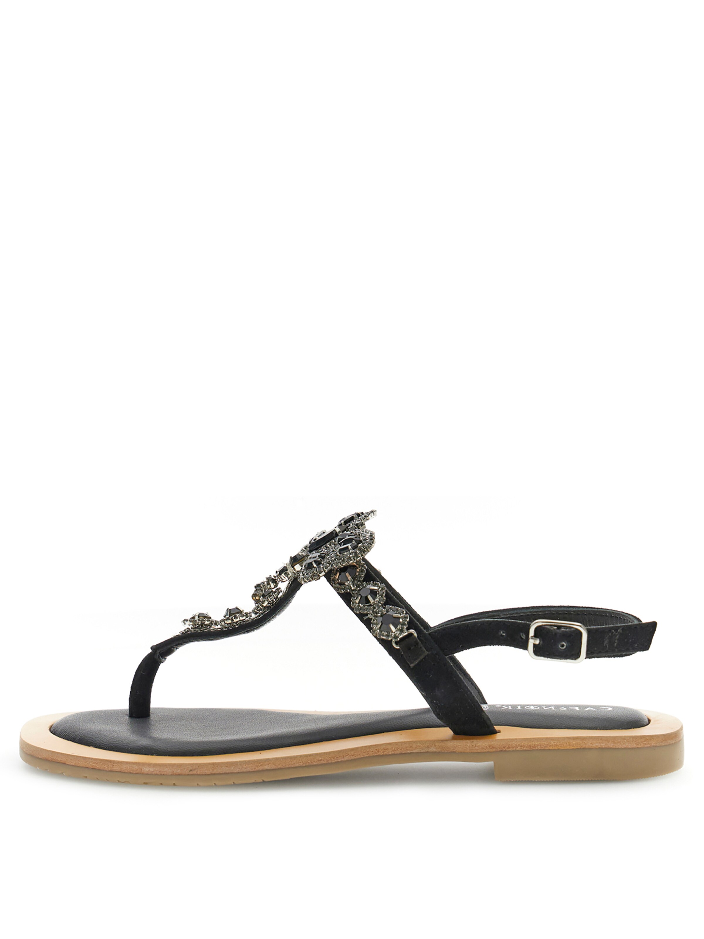 Infradito di CAFè NOIR in nero: frontale