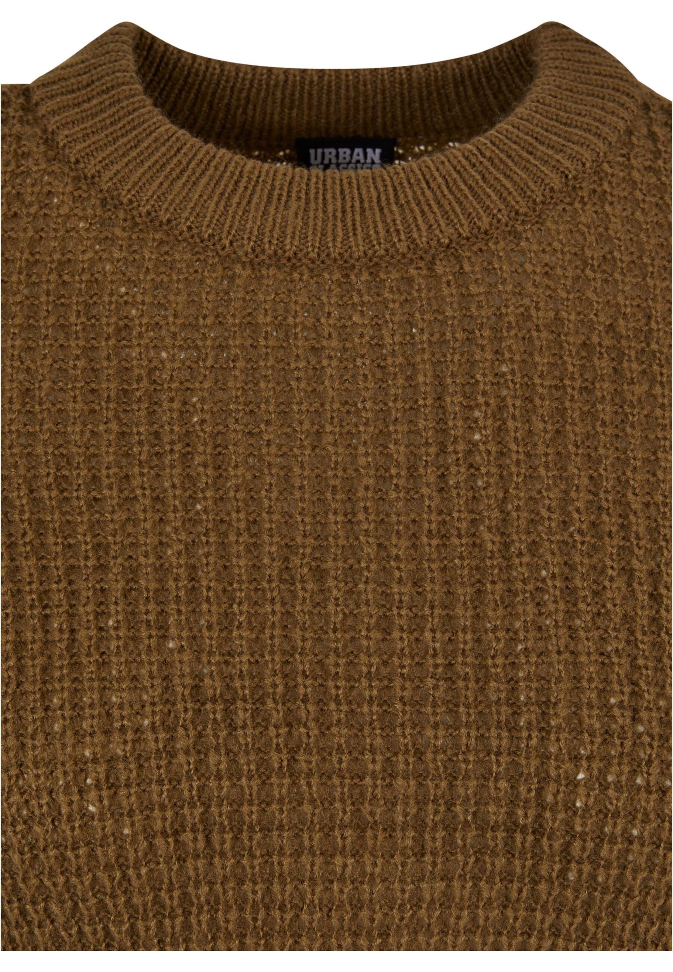 Urban Classics Sveter 'Waffles' - Zelená