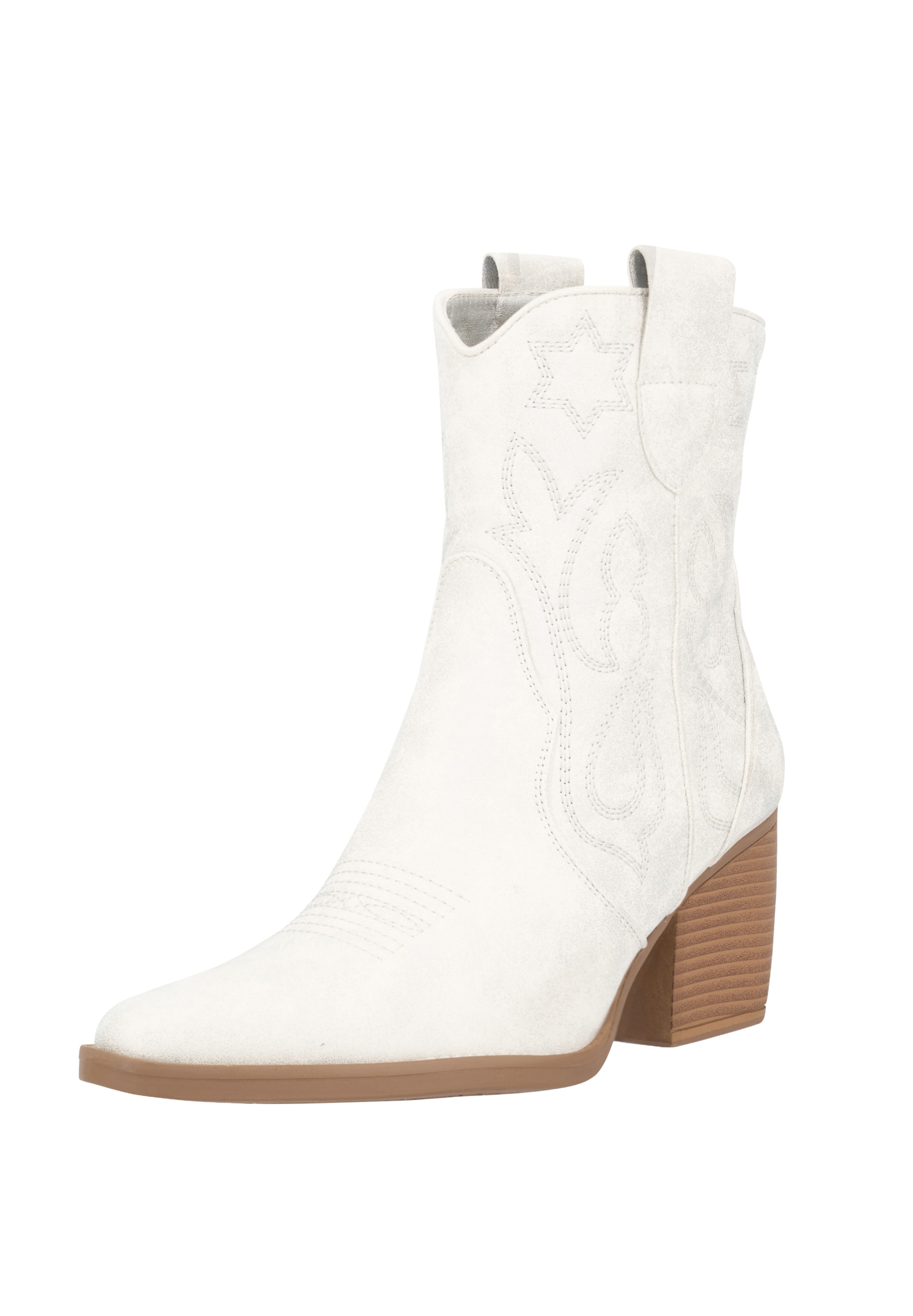 Salinyang Comwboystøvler i hvid: forside