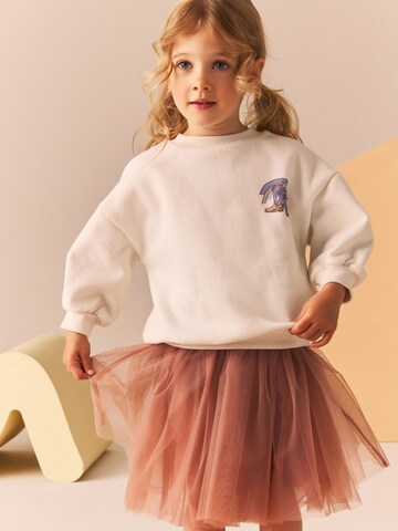 Sweat-shirt Next en beige : devant