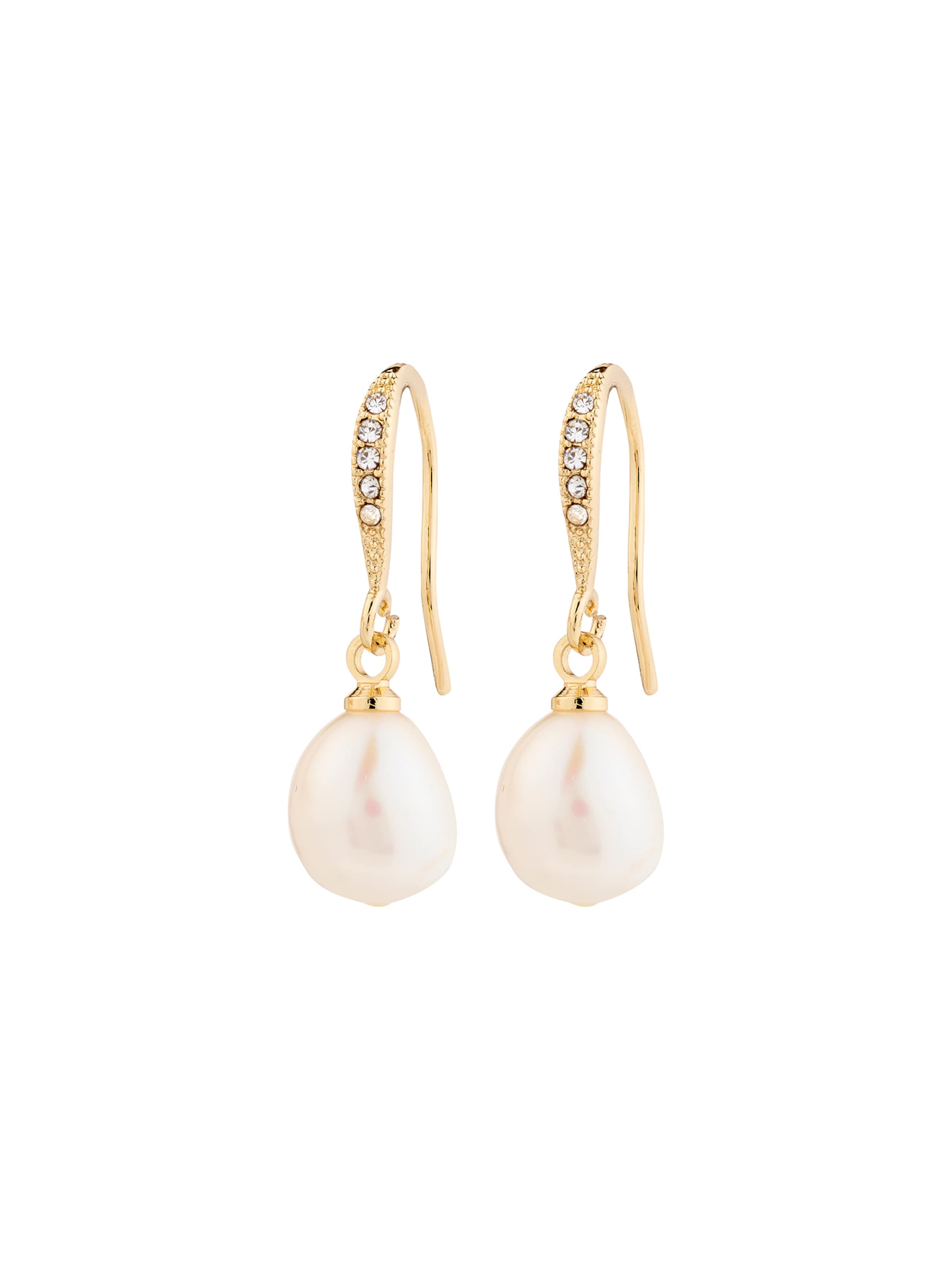 Boucles d'oreilles 'Jasmin' Pilgrim en or : devant