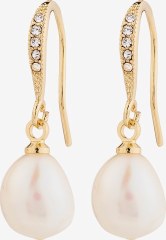 Boucles d'oreilles 'Jasmin' Pilgrim en or : devant