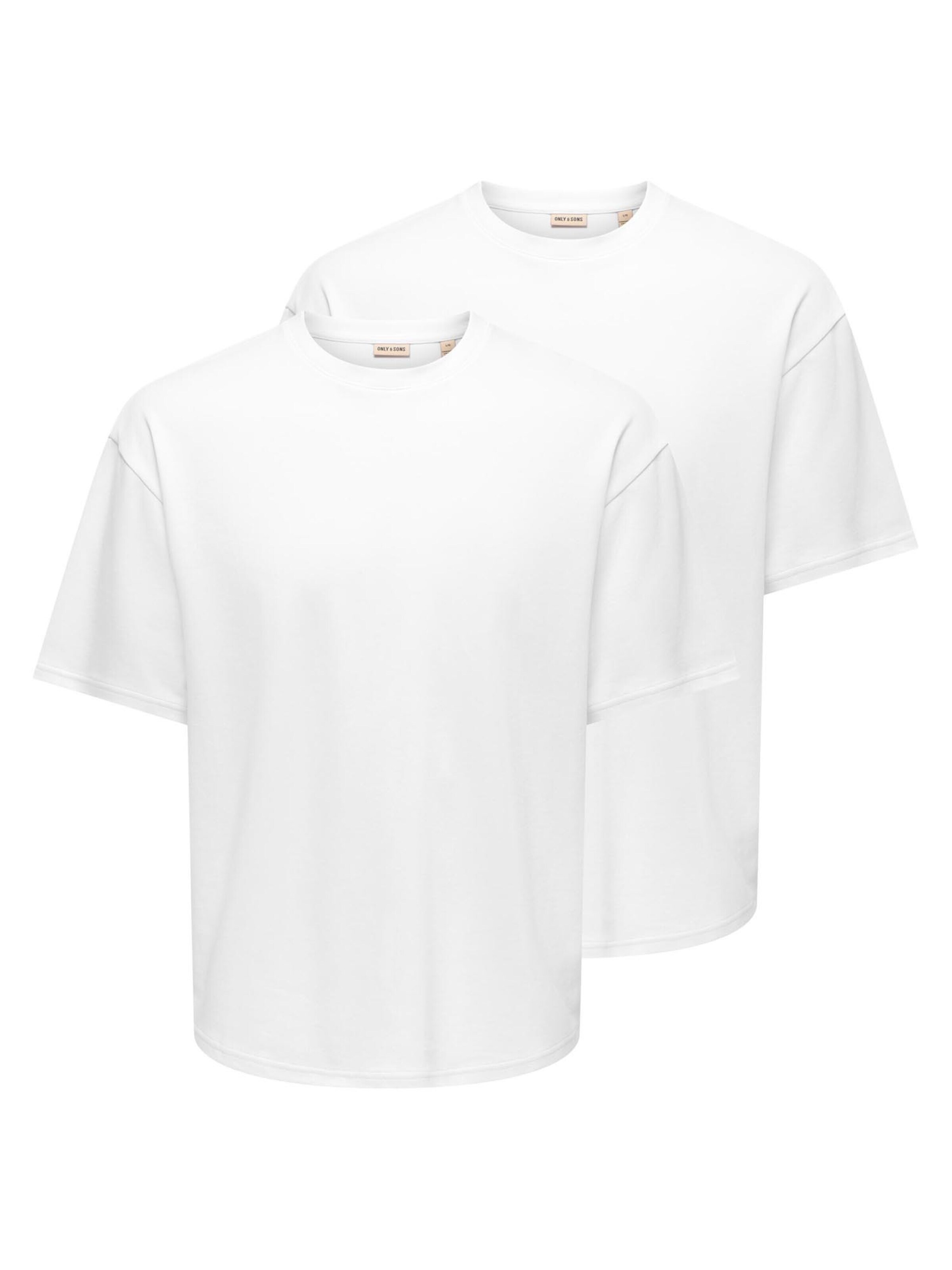 Only & Sons Shirt 'Caspian'‌‌‌ in Weiß: Vorderseite