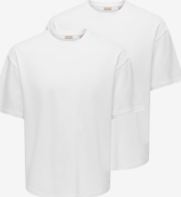Only & Sons Shirt 'Caspian' in Weiß: Vorderseite