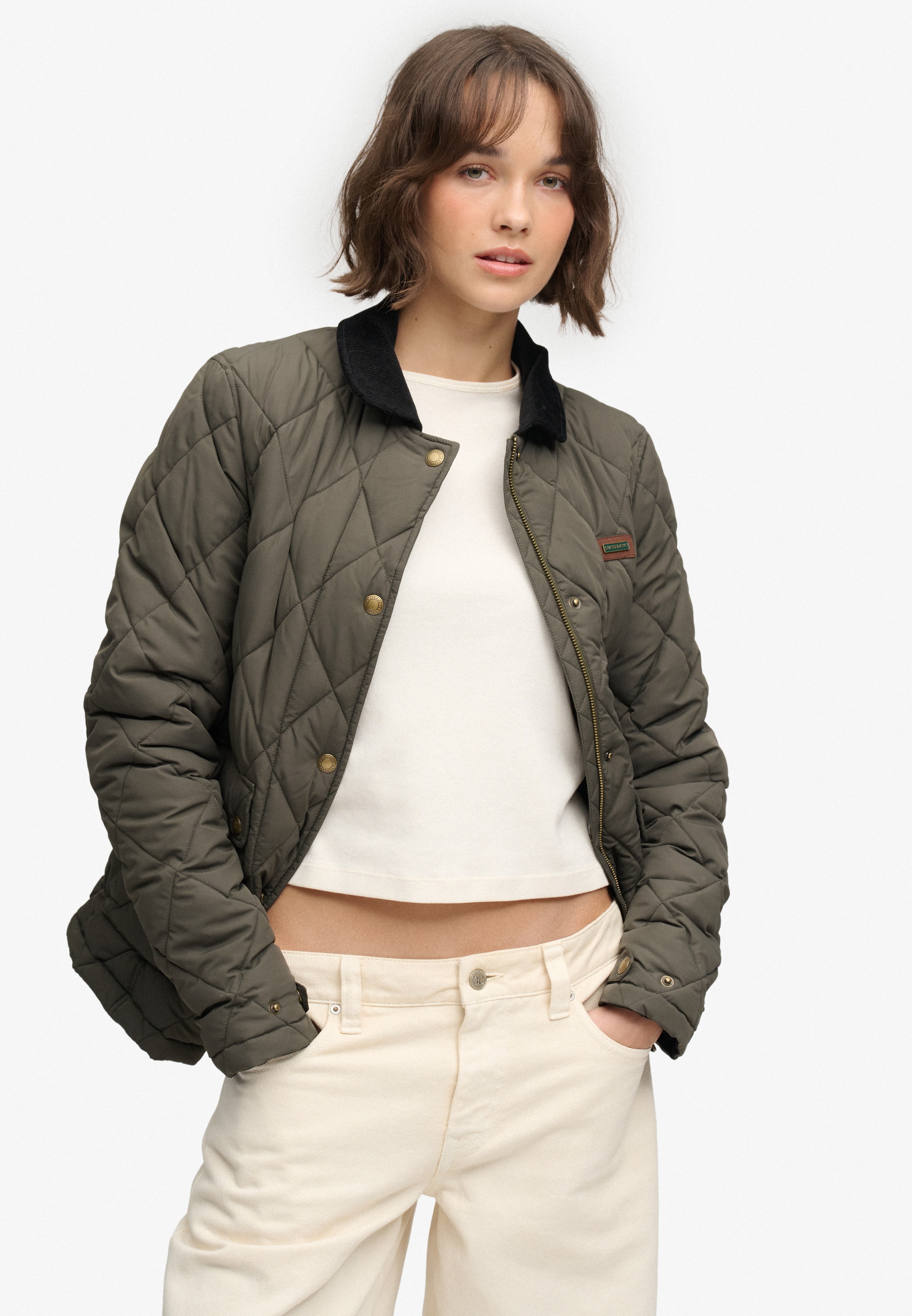 Superdry & Co Prechodná bunda - Zelená: predná strana