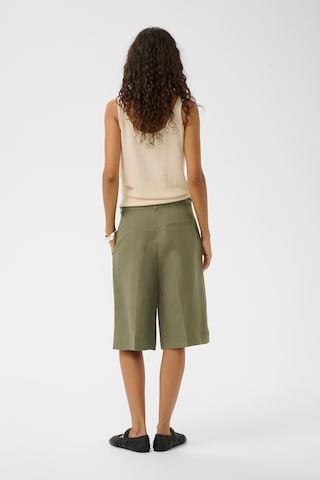 Regular Pantalon à plis 'SLRagna Malika' SOAKED IN LUXURY en vert