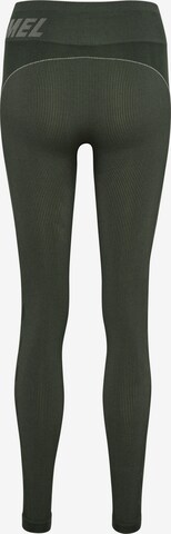 Skinny Pantaloni sportivi 'Christel' di Hummel in verde