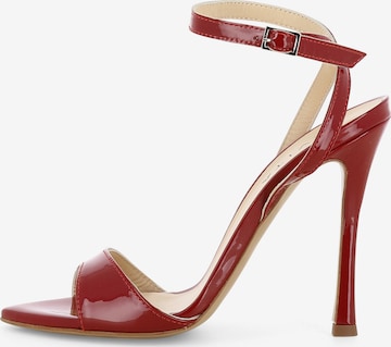 Sandales à lanières 'MONICA' EVITA en rouge : devant