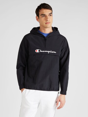 Champion Authentic Athletic Apparel Přechodná bunda – černá: přední strana