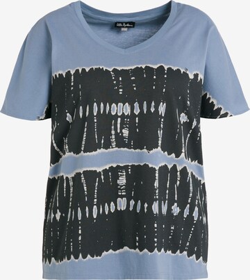 T-shirt Ulla Popken en bleu : devant