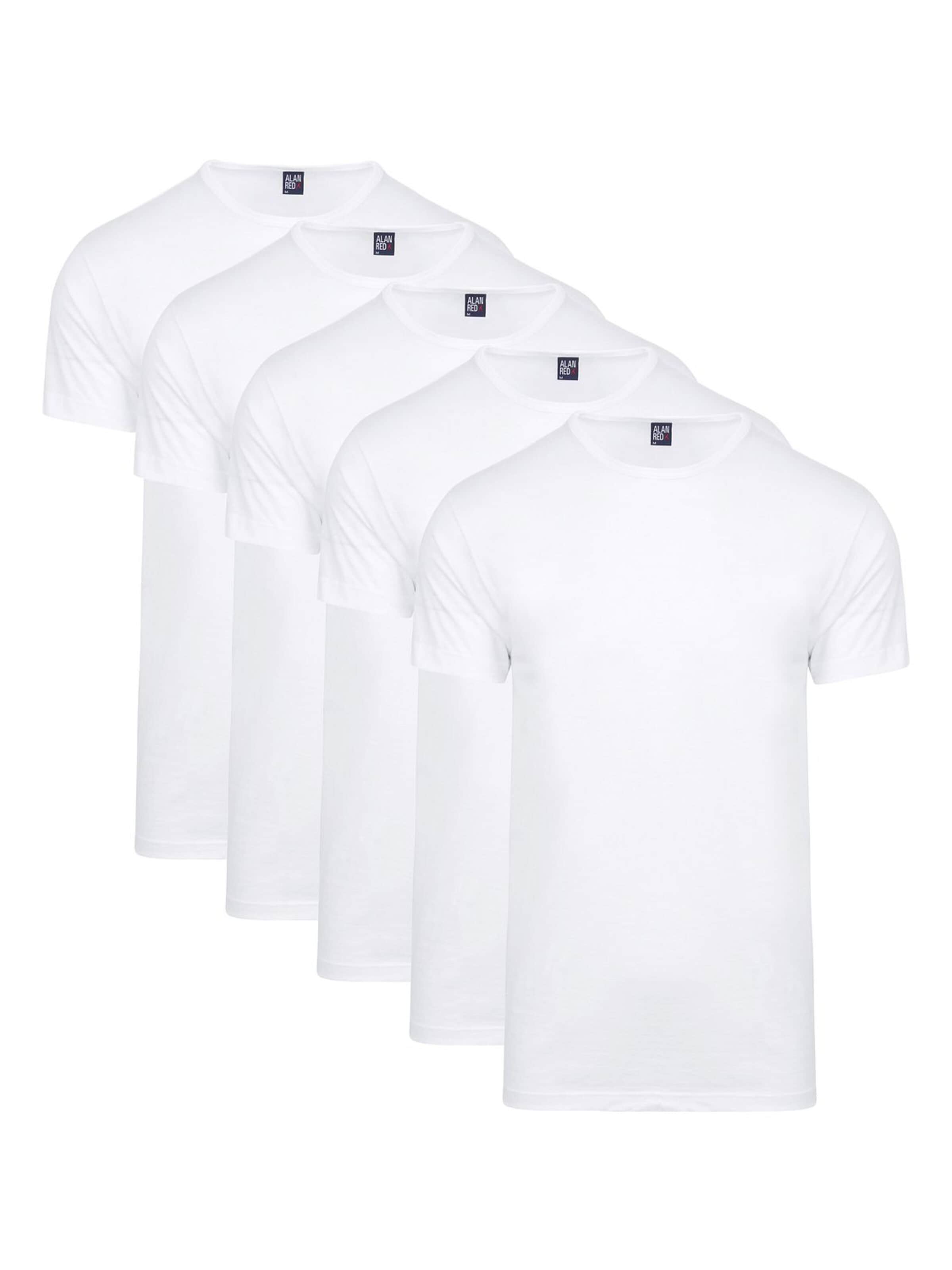 alan red Shirt 'Derby' in Wit