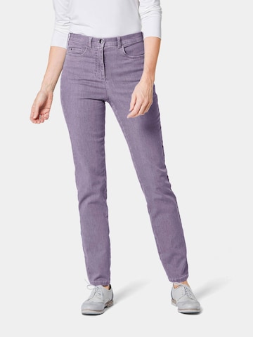Goldner Slimfit Jeans 'Louisa' in Lila: voorkant